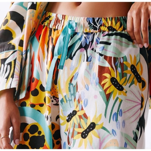 Anthropologie Marcos Navarro fFlannel Sleep Pants bottoms only xxs new - Picture 3 of 7